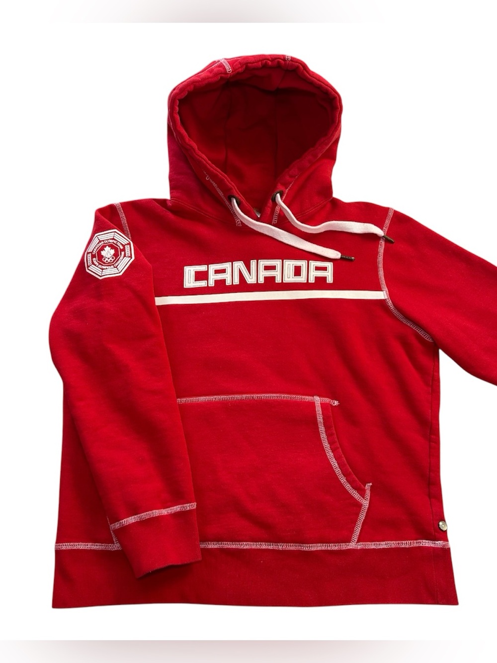 VTG 2006 HBC Team Canada Olympics Hoodie Women’s Official Winter Games Red sz M